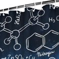 thumbnail image 3 of Math Equations Chemical Structures Blue Pattern Shower Curtain 72"x72" ,Bathroom Decorative Shower Curtains Set with 12 Hooks,Modern Waterproof Washable Shower Curtain, 3 of 6
