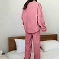 thumbnail image 4 of Cyglowse Women's Fleece Pajama Sets Fuzzy Long Sleeve 2 Piece Pullover and Pants Cozy Winter Warm Loungewear Pjs Set Pink One Size, 4 of 4
