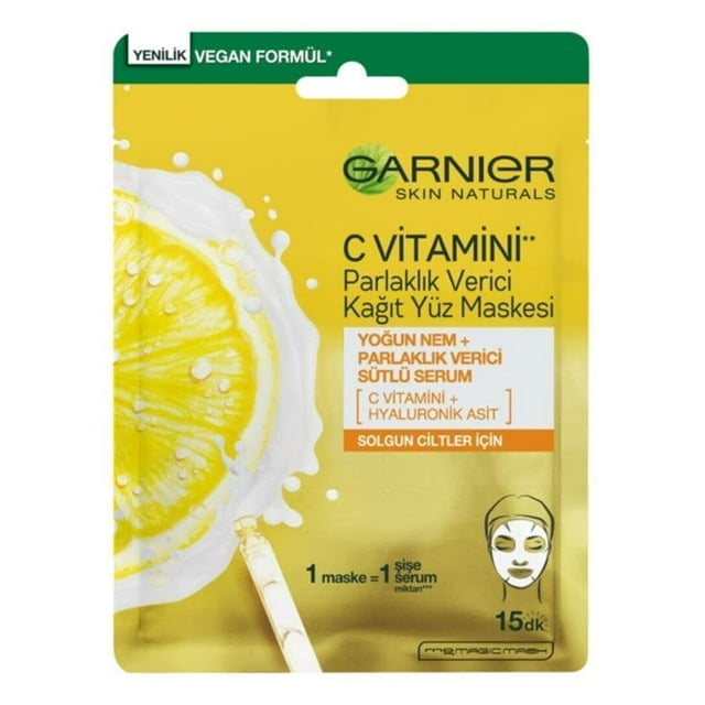 Mascarilla Garnier Vitamina C superhidratante x6