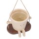 thumbnail image 1 of Swing Planter, Lindo Evite El Diseño de la Cara de Resina de Agrietamiento para la Olla de Flores Colgantes para Plantas de Interior, 1 of 7