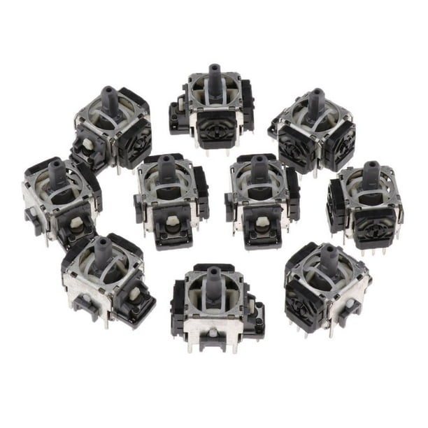 Methold L R Analog Joystick Control 3D Rocker Pieza de repuesto para PS3 Videojuegos y accesorios Tipo 3 10 piezas