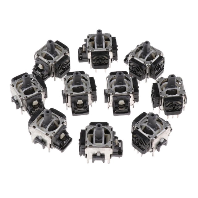 Control joystick analógico Seitruly L R 3D Rocker 10 piezas para PS3