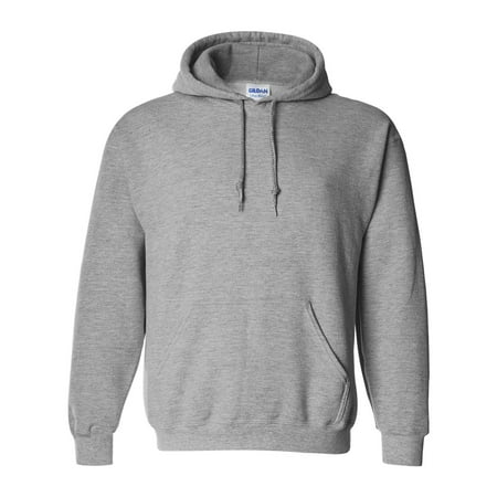 DryBlend Hooded Sweatshirt, 2XL, Sport Grey