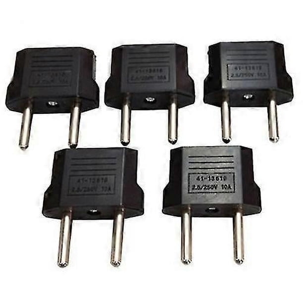 5 Pcs Universal USA AUS AU to EU European Power Plug Travel Adapter Converter