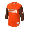 thumbnail image 1 of Mitchell & Ness Mens Throwback Cleveland Browns Graphic T-Shirt, Orange, Small, 1 of 3
