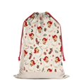 thumbnail image 2 of Christmas Bags Drawstring,Beige Christmas Santa Pattern Large Xmas Christmas Gift Bags,Reusable for Xmas and New Year Party Favors and Supplies,27.6" X 19.7", 2 of 5