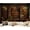B, variant on Medieval Bookcase Tapestry, Vintage Gothic Bookshelf Backdrop Spooky Library Tapestries Wall Hanging Dark Academia Wall Art for Bedroom Living Room Large Office Zoom Background 90.6"x70.9"