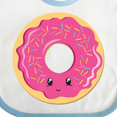 thumbnail image 4 of Inktastic Hot Pink Donut Boys or Girls Baby Bib, 4 of 4