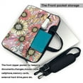 thumbnail image 3 of YFYANG 14 inch Universal Laptop Bag Oxford Cloth Laptop Sleeve, Multi-functional Colorful Flower Doodle Notebook Computer Messenger Bag Handbag, 3 of 8