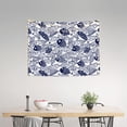 thumbnail image 2 of Kdxio Blue Fish1 Wall Hanging Tapestries Banner For Bedroom College Dorm Home Living Room Party Decor 29X37 In, 2 of 8