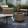 thumbnail image 4 of GVN Outside Fire Pits with Poker, Smokeless Fire Pit for Backyard, Patio, Picnic, Steel, Bronze, 4 of 6