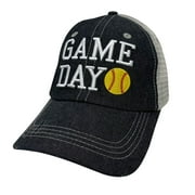 Cocomo Soul Game Day Softball Mom Embroidered Mesh Trucker Style Hat Cap Softball MOM Gift Mothers Day