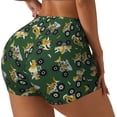 thumbnail image 2 of Fotbe Cartoon Car Seamless Shorts, Womens Workout Shorts High Waist Stretch Booty Short for Gym/Yoga/Running/Biking-Small, 2 of 9
