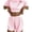 Pink White Striped, variant on SOMER Pajamas for Women Set Cute Strawberry Print Short Sleeve Button Down Pajama Set Loungewear for Spring Summer 2026