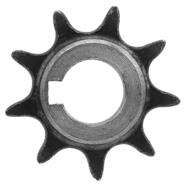 9-Tooth 06B Steel Sprocket with Keyway, 10mm Inner Diameter - Premium Durable Replacement Gear for 1016Z2 Z3 Geared Motors, Easy Install, Brand New Light-Duty Drive Component
