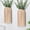 Natural Wood, variant on Wooden Wall Planter Vase Set of 2, Boho Hanging Planter for Indoor Plants & Flowers, Natural Wood Wall-Mounted Planters for Art Home Decor - Living Room, Bedroom, Bathroom, Patio (Brown)