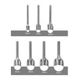 thumbnail image 2 of Uxcell 7pcs Half-Round Leather Cutter Punch 10mm-40mm Carbon Steel Belt End Punch Tool for Crafting Strap Belt Wallet, 2 of 6