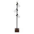 thumbnail image 2 of LumiSource Black Metal, Walnut Wood, White Shade Bento 67.5" Metal Floor Lamp, 2 of 4