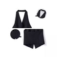 thumbnail image 6 of WLOMHUW Halter V-Neck Suit Vest for Women Single Breasted Tailored Waistcoat with Backless Black 3XL, 6 of 7
