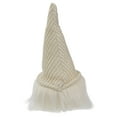 thumbnail image 6 of Northlight 10" Lighted Cream Sitting Gnome Figure Head with a Knitted Hat, 6 of 7