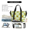 thumbnail image 4 of Travel Duffle Bag Cute Avocado Sea Green Travel Tote Bags Carry on Luggage Waterproof Weekender Bags with Top Handle Adjustable Shoulde Strap for Travel Gym, 4 of 5