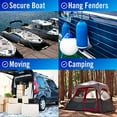 thumbnail image 1 of Dock Lines Boat Ropes for Docking 3/8" Line Braided Mooring Marine Rope 15FT Nylon Rope Boat Dock Lines for Docking Boat Lines Boating Rope Braided 15' Feet with Loop Black 2 Pack, 1 of 8
