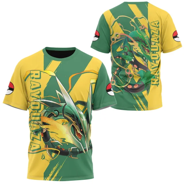 Camiseta de Pokémon con dibujos animados para bebés, niños y niñas, ropa de verano de manga corta con estampado de dibujos animados de Pikachu, camiseta de Pokémon para niños
