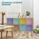 thumbnail image 2 of Cube Storage Bins 4E's Novelty, paquete de 6 unidades, 11 pulgadas, colores pastel, 2 of 7