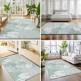 thumbnail image 4 of Area Rugs 4'x6'. Tropical Leaves Carpet Runner Indoor Outdoor Rugs Home Decor Aesthetic, Light Green Monstera Palm Leaf Botanical Non Slip Mats Washable Accent Rug for Living Room Bedroom, 4 of 8