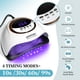 thumbnail image 3 of Lámpara LED UV para uñas JEWHITENY White Fast Nail Dryer Gel, 3 of 7