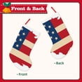 thumbnail image 2 of Lsque 18 Inches American Flag Map Pattern Christmas Stockings Hanging Ornaments,Knitted Xmas Fireplace Hanging Stocking,Holiday Decoration, 2 of 8