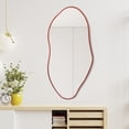 thumbnail image 6 of JONATHAN Y MIR200B Everly 20 in. W x 42 in. H Large Irregular Framed Decorative Wall Mirror, Red, 6 of 7