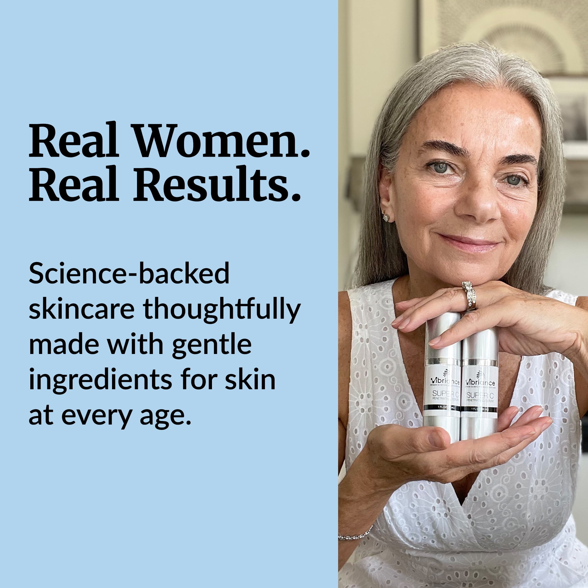 Vibriance Super C Serum for Mature Skin - All-in-One Vitamin Formula Hydrates, Firms, Lifts, Smooths, Targets Age Spots, Wrinkles, 1 fl oz - Pack of 2