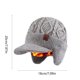 thumbnail image 5 of Gorro de invierno con orejeras y visera | Gorro de punto unisex para clima frío | Gorro grueso con forro polar para actividades al aire libre, viajes y ciclismo, 5 of 5