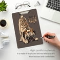 thumbnail image 5 of FMSHPON Cute Pug Dog Leopard Print Vintage Clipboard Hardboard Wood Nursing Clip Board and Pull for Standard A4 Letter 13x9 inches, 5 of 8