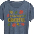 thumbnail image 3 of Instant Message - Thanksgiving - Always Grateful - Women's Short Sleeve Graphic T-Shirt, 3 of 6