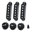 thumbnail image 1 of 48 50 52MM ST Guitare Électrique Single Coil Micro Couvre 1 Volume 2 Bouton de Tonalité SSS, 1 of 6