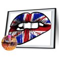 thumbnail image 2 of Cuadros Decorativos 5D diamante pintura bandera nacional completo redondo taladro mosaico DIY diamantes de imitación artes Likrtyny embutido en tela, 2 of 9