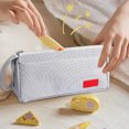 thumbnail image 2 of Titcea Big Capacity Pencil Pouch, Multi-Colored Pen Case, Cosmetic Pouch Bag, Canvas Pencil Bag with Zipper Bag, 2 of 7