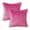Pink, variant on Phantoscope Pom Pom Velvet Series Decorative Throw Pillow, 18" x 18", Pink, 2 Pack