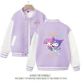 thumbnail image 1 of Sanrioed-Chaqueta de uniforme de béisbol para niños, abrigo de manga larga con estampado Kawaii, My Melody, Kuromi, Pochacco, 1 of 5