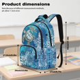 thumbnail image 2 of Xoenoiee Turtle Coral Print 4 Pack Backpack Set for Kids Girls 17 In Preschool Backpack with Lunch Box Pen Case Water Bottle Sleeve Large Capacity Toddler Kindergarten School Bookbag, 2 of 7