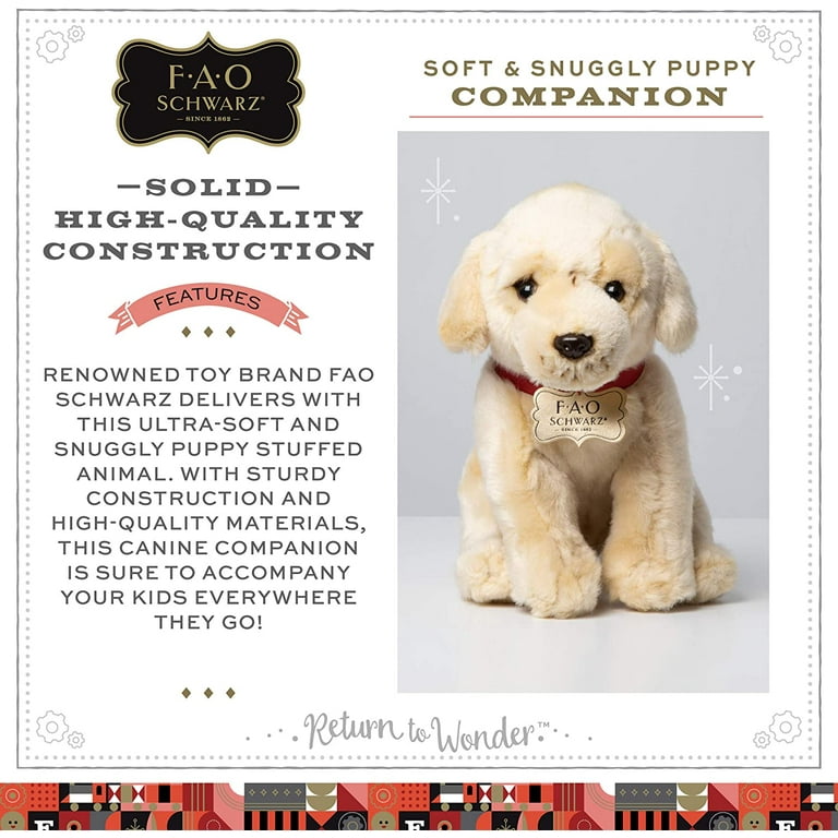 FAO Schwarz 1005982 Golden Labrador Puppy Dog Toy Plush, Ultra