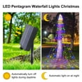 thumbnail image 2 of Magotan 12 pies 350 LED Cascada Luces de Navidad Decoración Exterior Luces Solares Parpadeantes para Árbol de Navidad Decoración Navideña para Jardín, Multicolor, 2 of 7