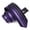 Black & Purple, variant on Men's Striped Necktie Black 2.75 " Slim Tie + Gift Box