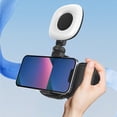 thumbnail image 3 of 2X Phone Bluetooth Handheld Sefile Stick Handle Stabilizer Vlog Selfie Fill Light Black with Light, 3 of 6