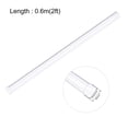 thumbnail image 2 of Unique Bargains Clear Rigid PVC Pipe 29/32'(23mm) ID x 1'(25mm) x 2ft 0.04' Wall Round Tube Tubing, 2 of 5