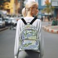 thumbnail image 7 of FORMRS Mini Backpack Purse for Women Quilted Travel Daypack Casual Shoulder Bag, Vibrant Hydrangeas Pattern, 7 of 7