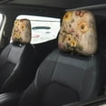 thumbnail image 4 of Headrest Covers for Cars Accessories Interior for Women Men 2Pcs - Vintage Floral Butterfly Collage Head Rest Cover for Car Decorations, Car Headrest Cover for Car Decor Interior, 4 of 8