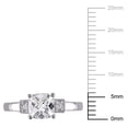 thumbnail image 2 of Everly Women's Created Sapphire 10K White Gold Engagement Ring, 2 of 6